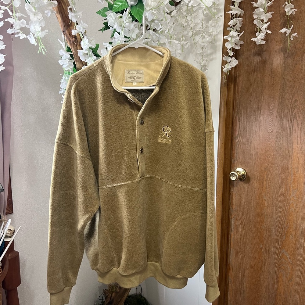 Straight Down quarter button Down Sweater